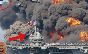 Damaged aircraft carrier amid explosion claim