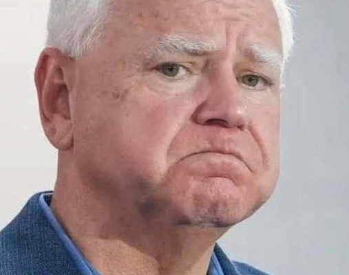 Tim Walz speaking at official event