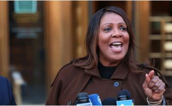 Letitia James speaking at public event