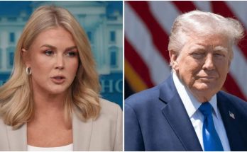 White House Press Secretary Karoline Leavitt discussing Democrats’ reaction to Trump’s State of the Union speech