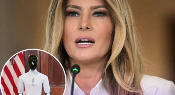 Melania Trump with humanoid robot Figure 3