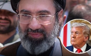 Image of Mojtaba Khamenei shown during Iranian state television broadcast of his first statement as supreme leader