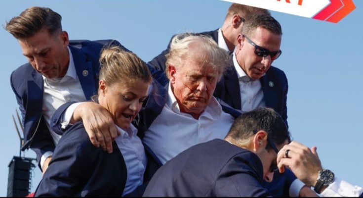 Secret Service agents securing public event