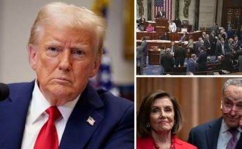 US Senate chamber during confirmation vote