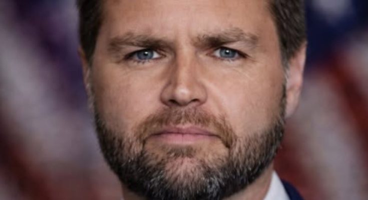 Image ALT Text: JD Vance speaking at public event