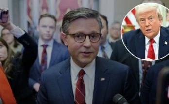 Mike Johnson speaking on Iran war powers