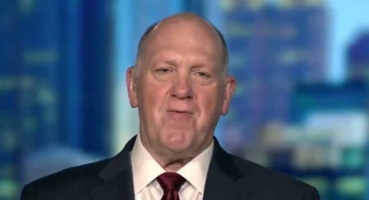 Tom Homan discussing ICE enforcement and sanctuary city policies during MSNBC interview