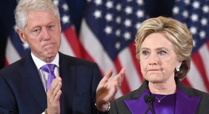 Bill and Hillary Clinton at public event