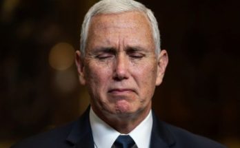 Mike Pence emotional with tears, just in breaking news